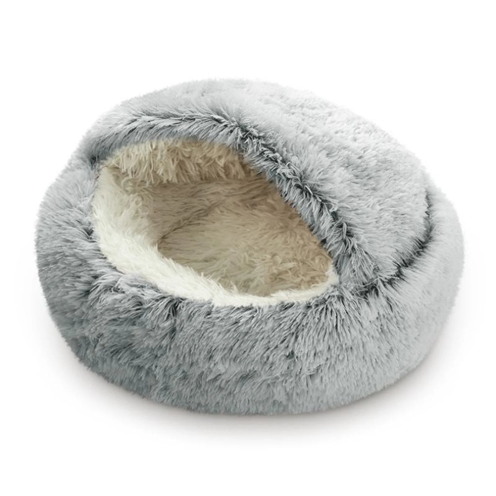 Cat Bed round Plush Hooded Cat Bed Cave for Indoor Cats or Small Dog Beds