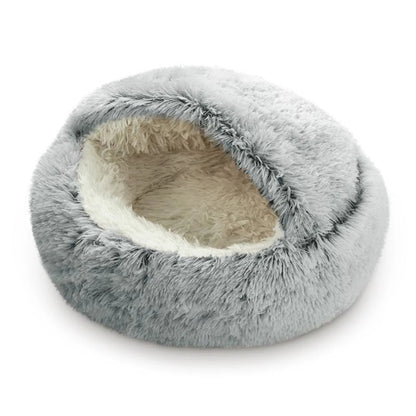 Cat Bed round Plush Hooded Cat Bed Cave for Indoor Cats or Small Dog Beds
