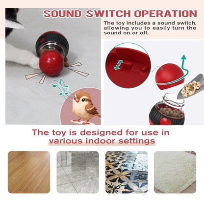 Cat Laser Toy Automatic Rechargeable Motion Random Activated Interactive Cat Toys for Indoor Cats/Dog/Kittne Slow and Fast Mode
