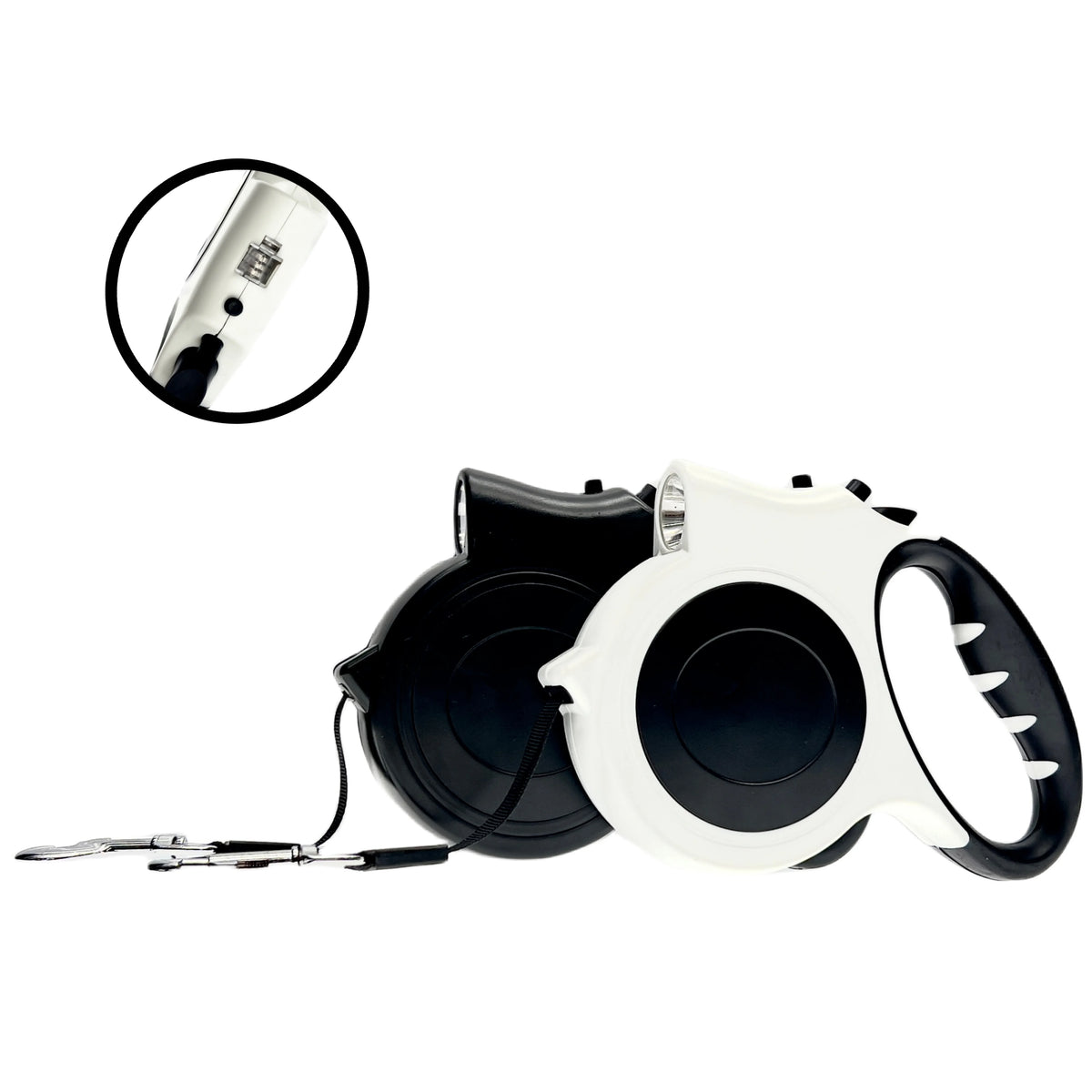 1Pc Illuminated Retractable Dog Leash -16Ft, Adjustable, Ideal for Medium and Large Dogs