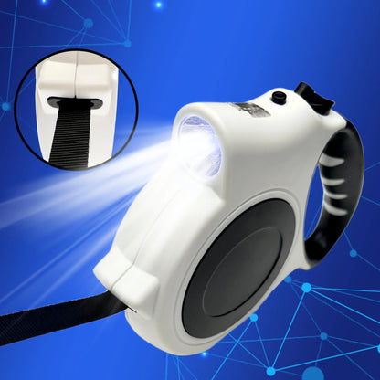 1Pc Illuminated Retractable Dog Leash -16Ft, Adjustable, Ideal for Medium and Large Dogs